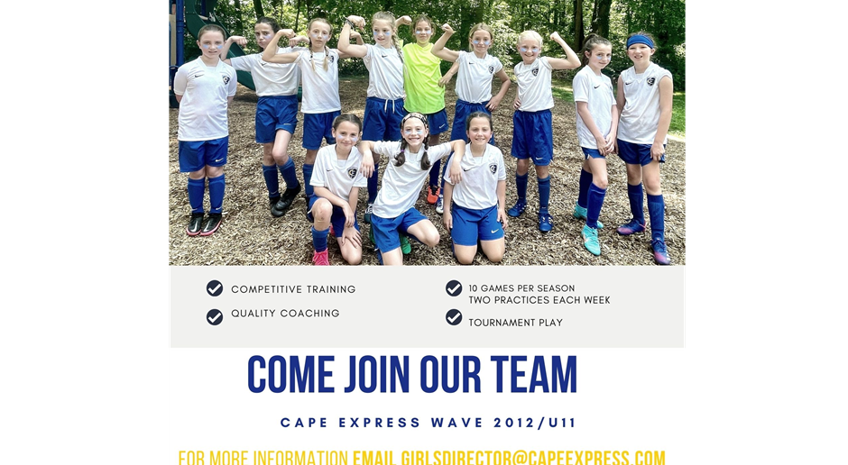 Join Our Team  - Wave U12/11 Girls